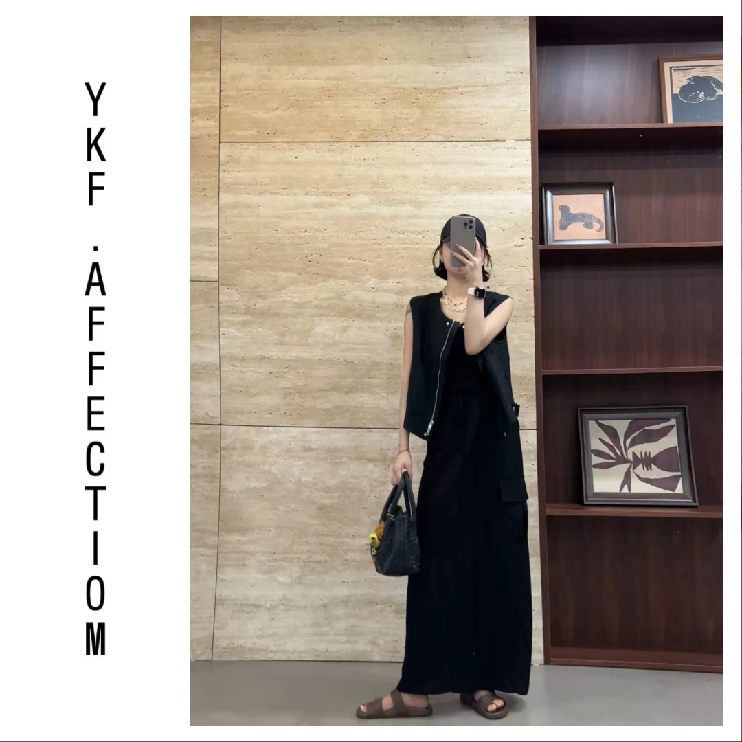 高街潮酷工装大口袋半身裙52531