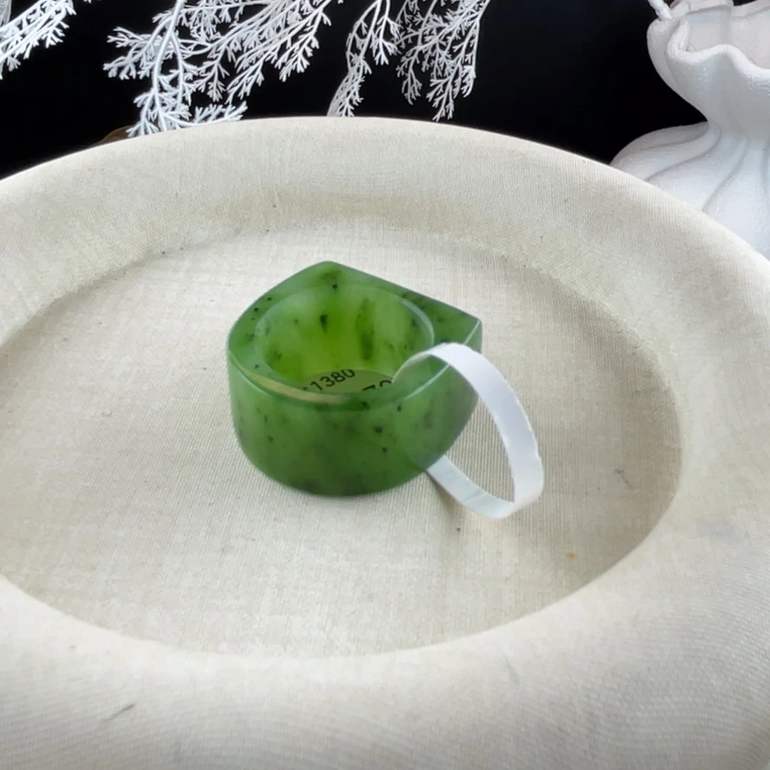 和田玉戒指未镶嵌港16 18.09