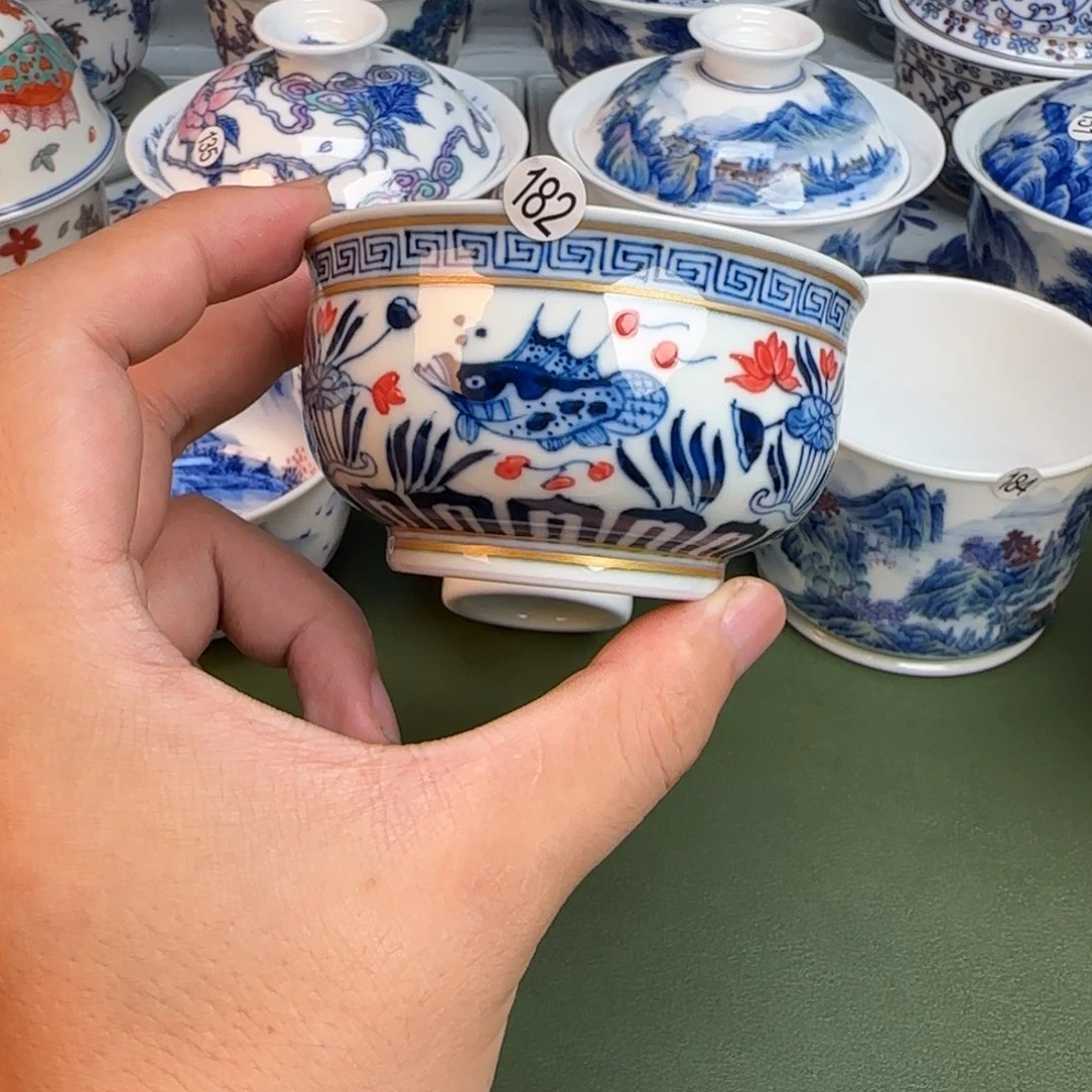 彦祖纯手绘手工茶具182