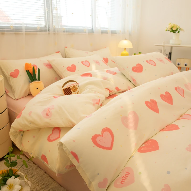 新款纯棉全棉100棉60支四件套柔软亲肤透气