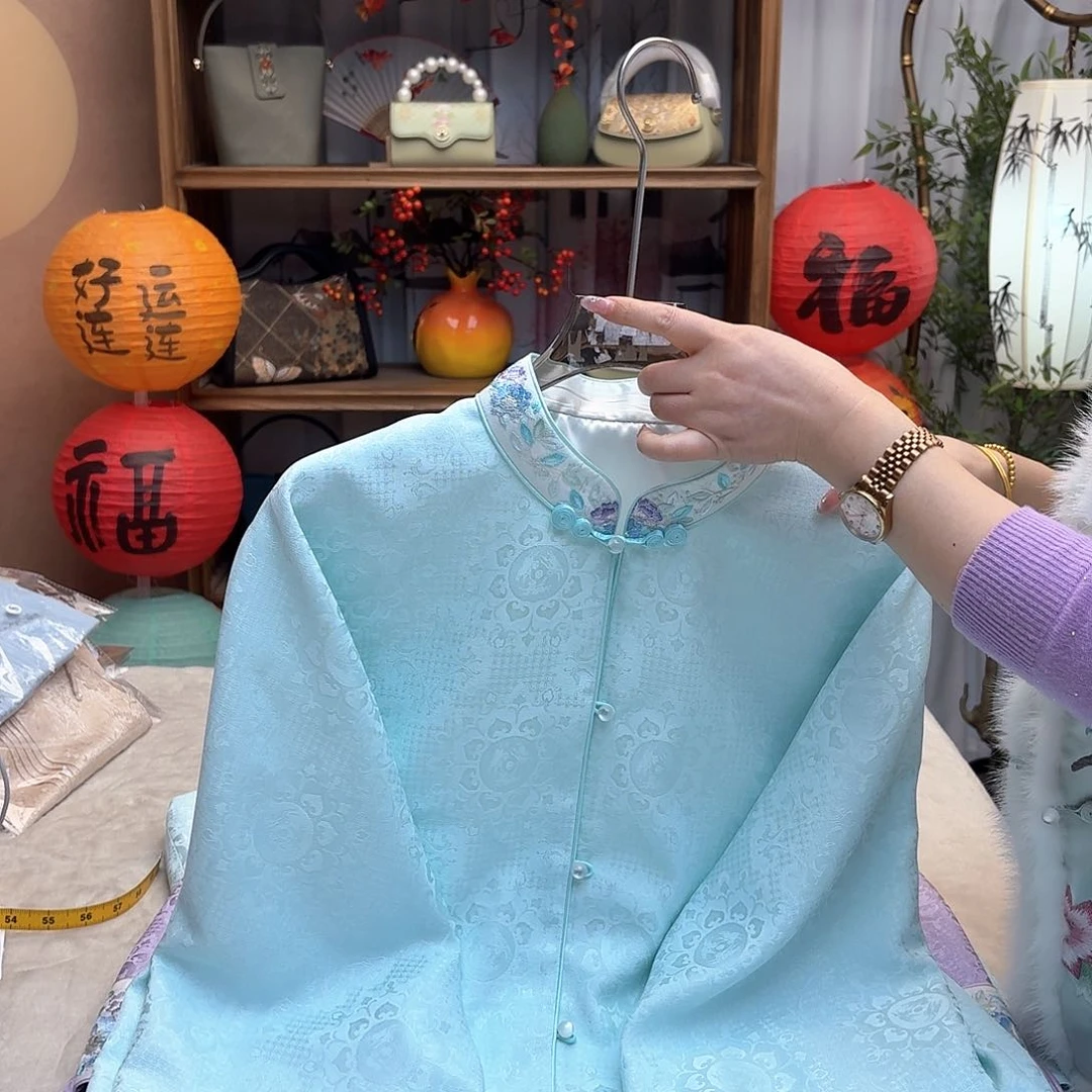 刺绣106胸围对襟上衣