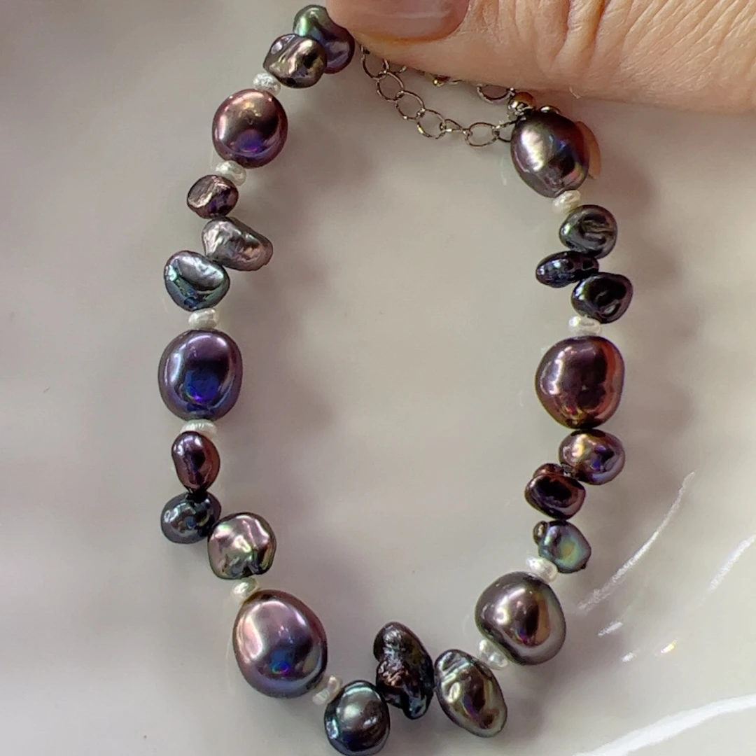 淡水珍珠合金手绳578