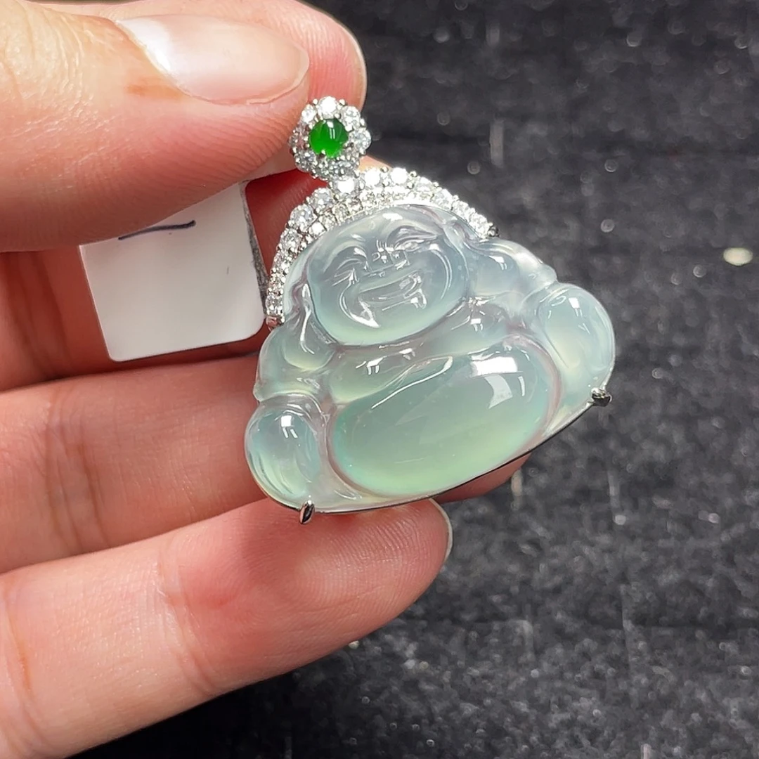 翡翠未镶嵌颈饰7，
