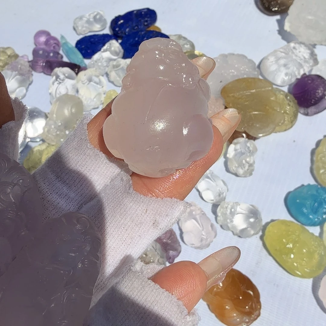 水晶摆件未镶嵌水晶小***丶