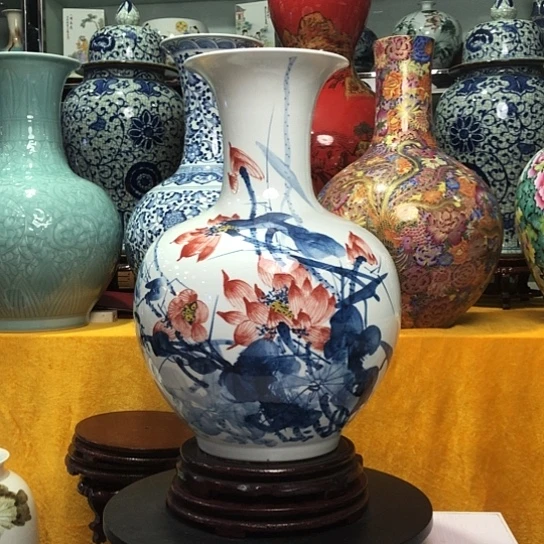 摆件景德镇陶瓷花瓶摆件