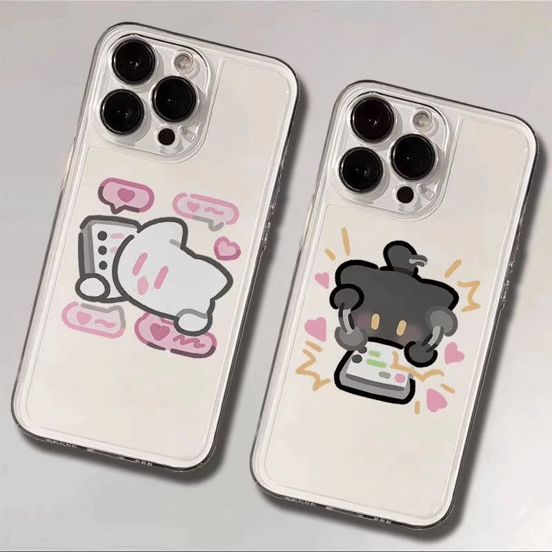 异地情侣小猫适用iphone17苹果16手机壳小米OPPO华为VIVO荣耀一加