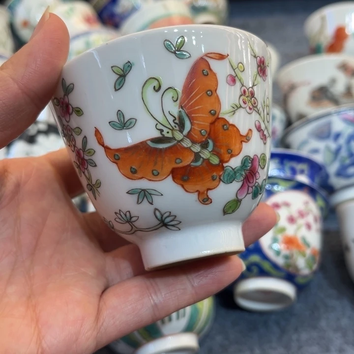 手绘茶杯盖碗陶瓷