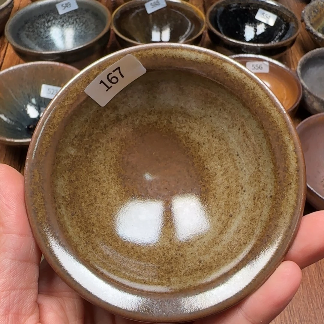 柴烧建盏茶盏茶杯167