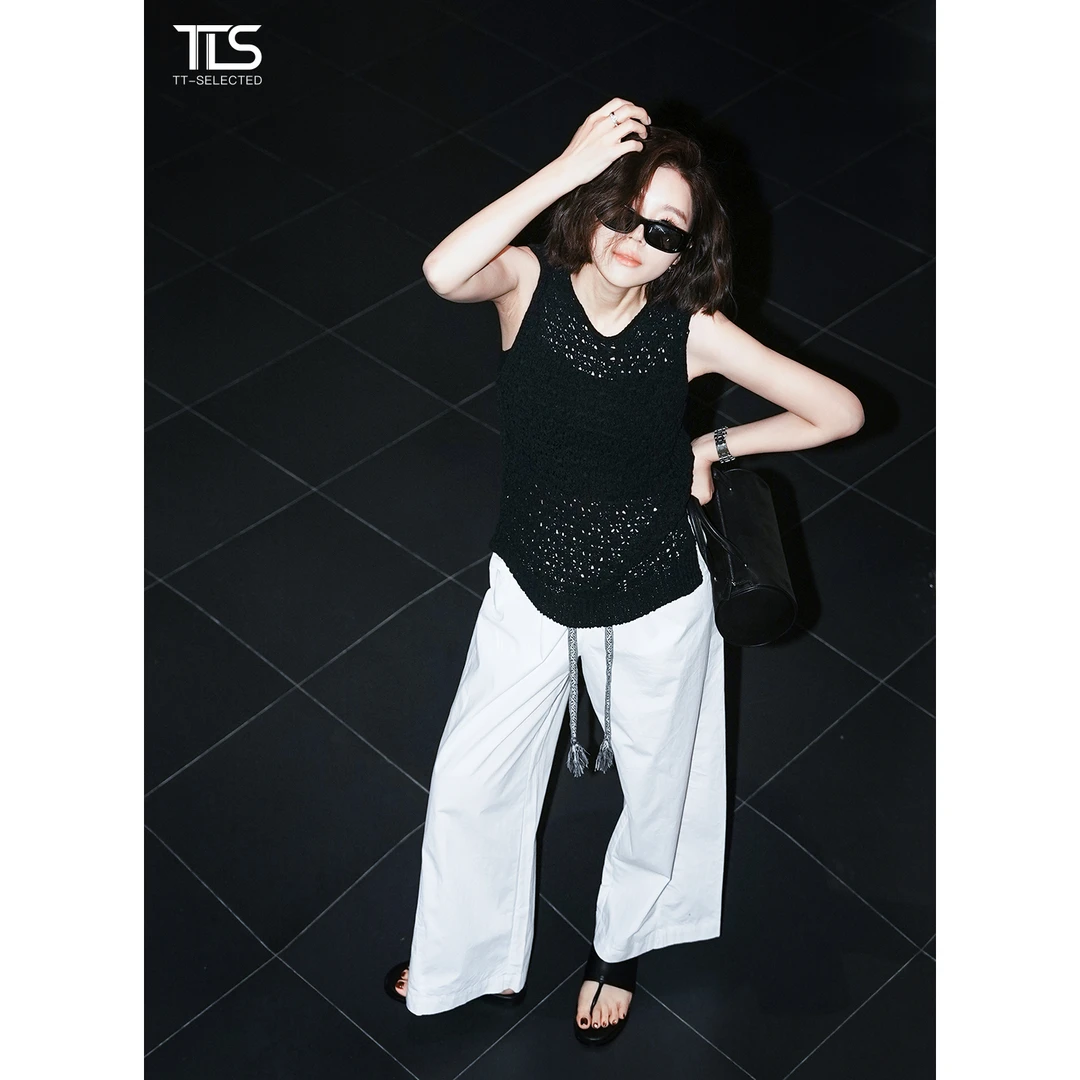 TT【文艺复兴】夏季舒适透气镂空防晒网纱针织TT-11MY8297