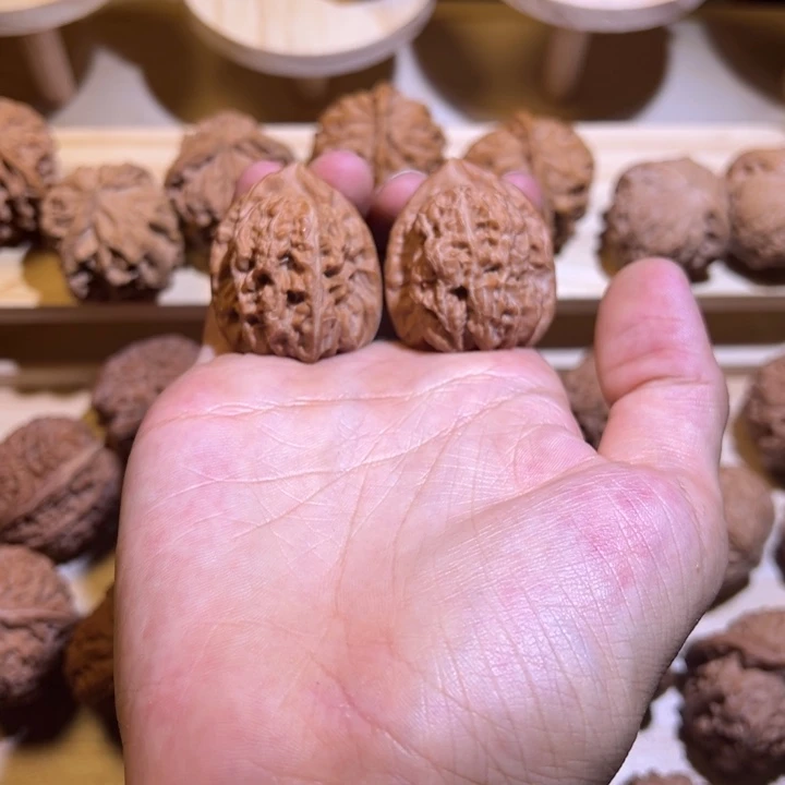 金***顿把件文玩核桃33全品赤龙