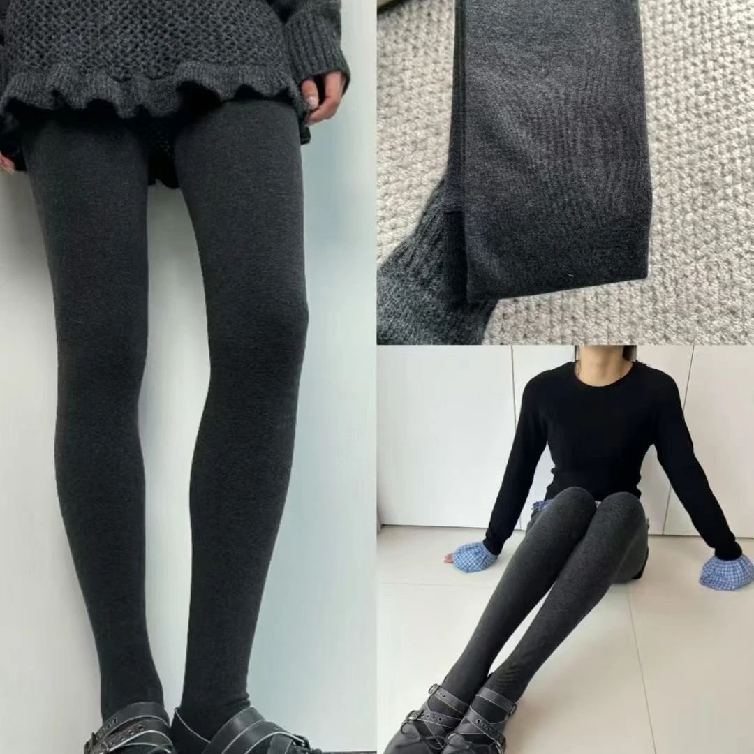 韩版时尚加绒百搭显瘦显腿长袜