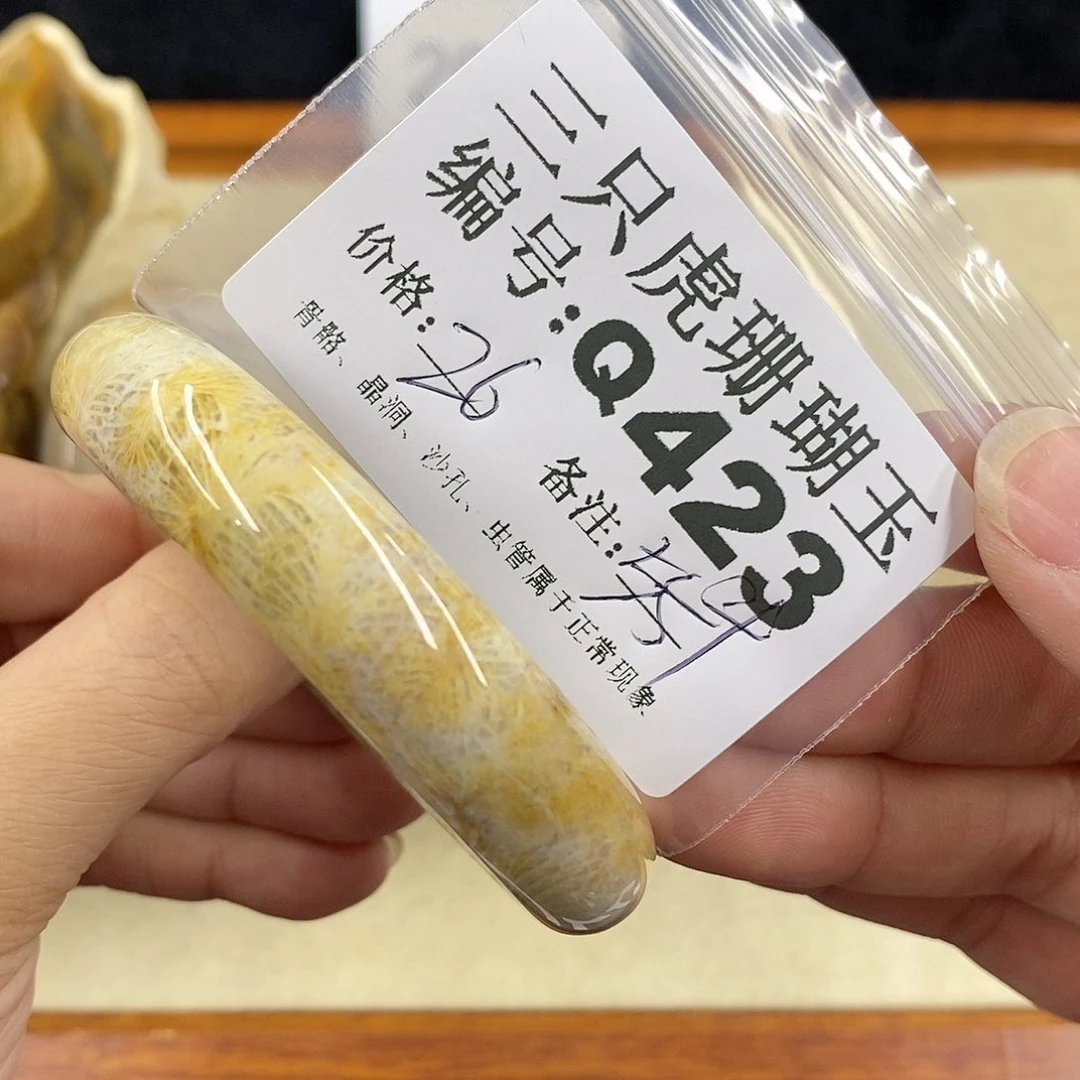 硅化珊瑚（珊瑚玉）1未镶嵌月**鸿