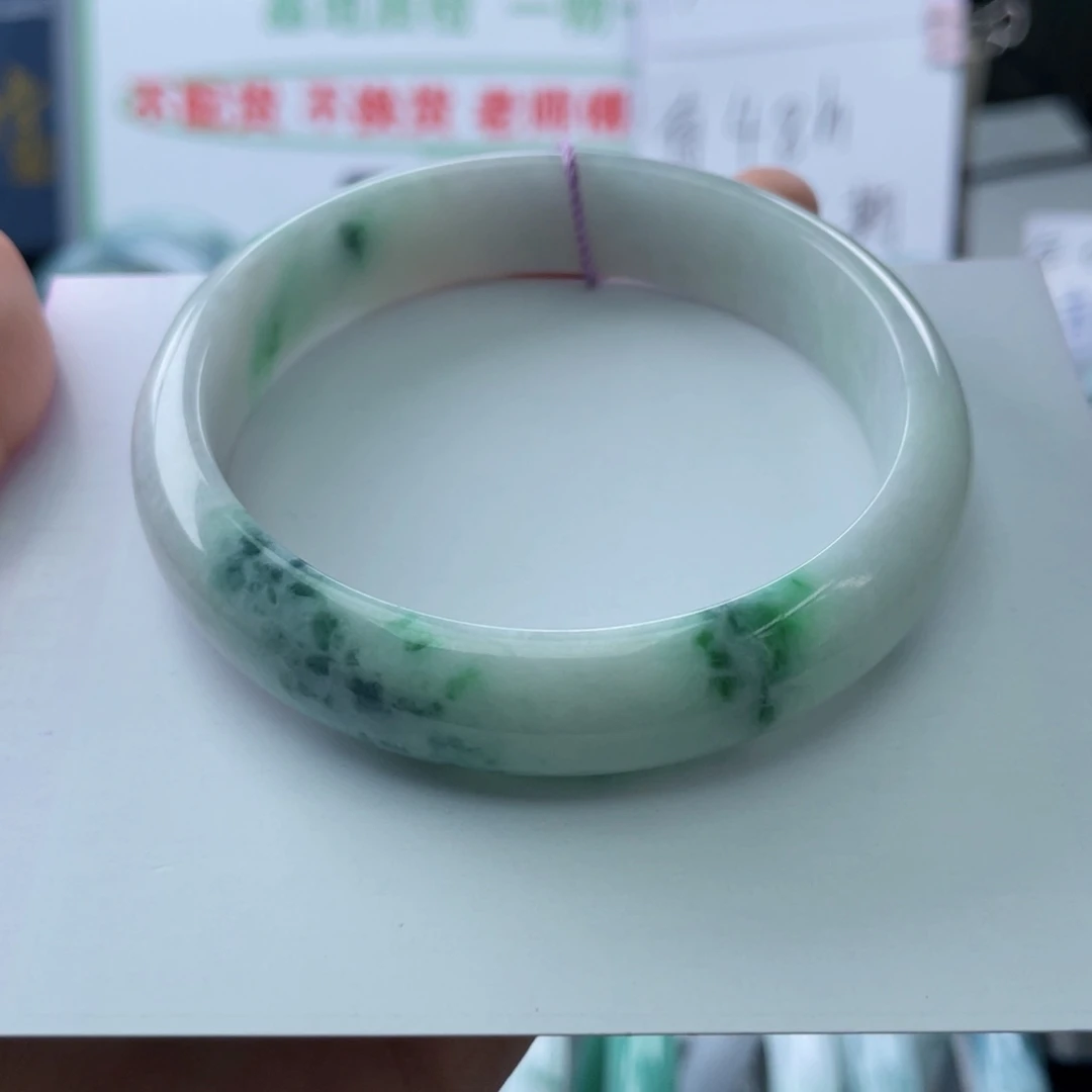 手****翡翠未镶嵌手镯62