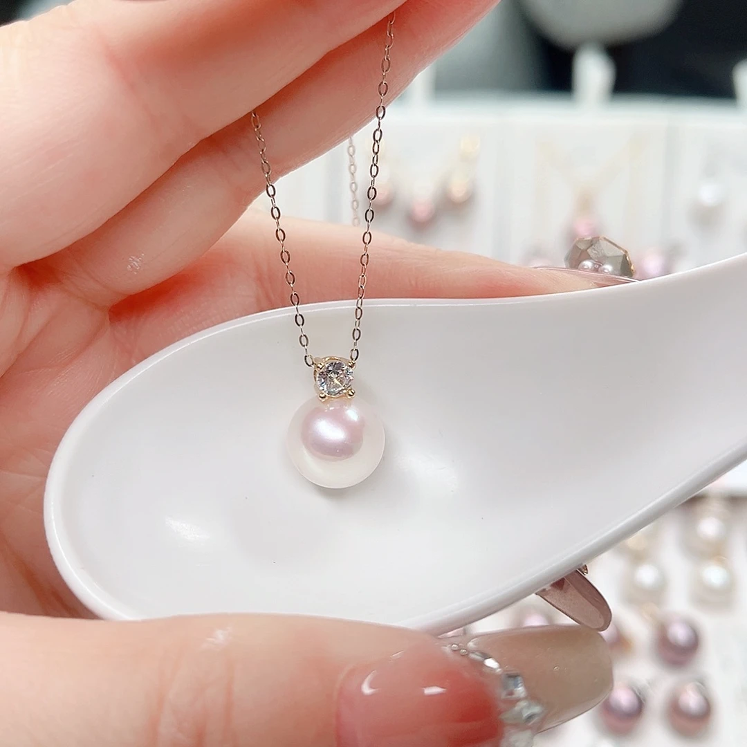 合金淡水珍珠吊坠(赠链)