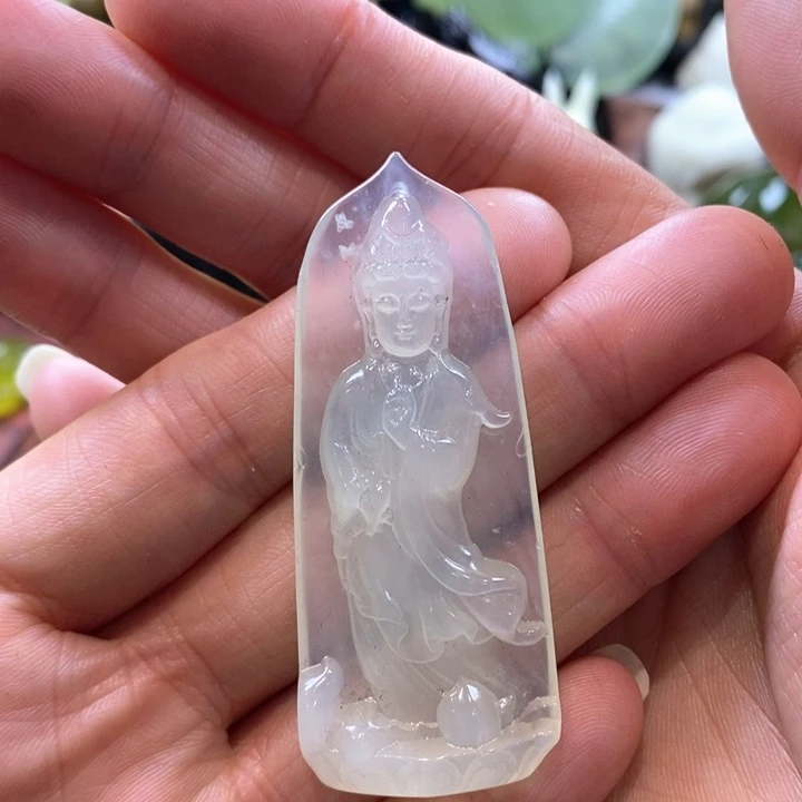 蛇纹石玉未镶嵌挂件