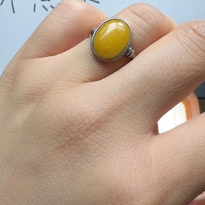 戒指银S925镶嵌水晶