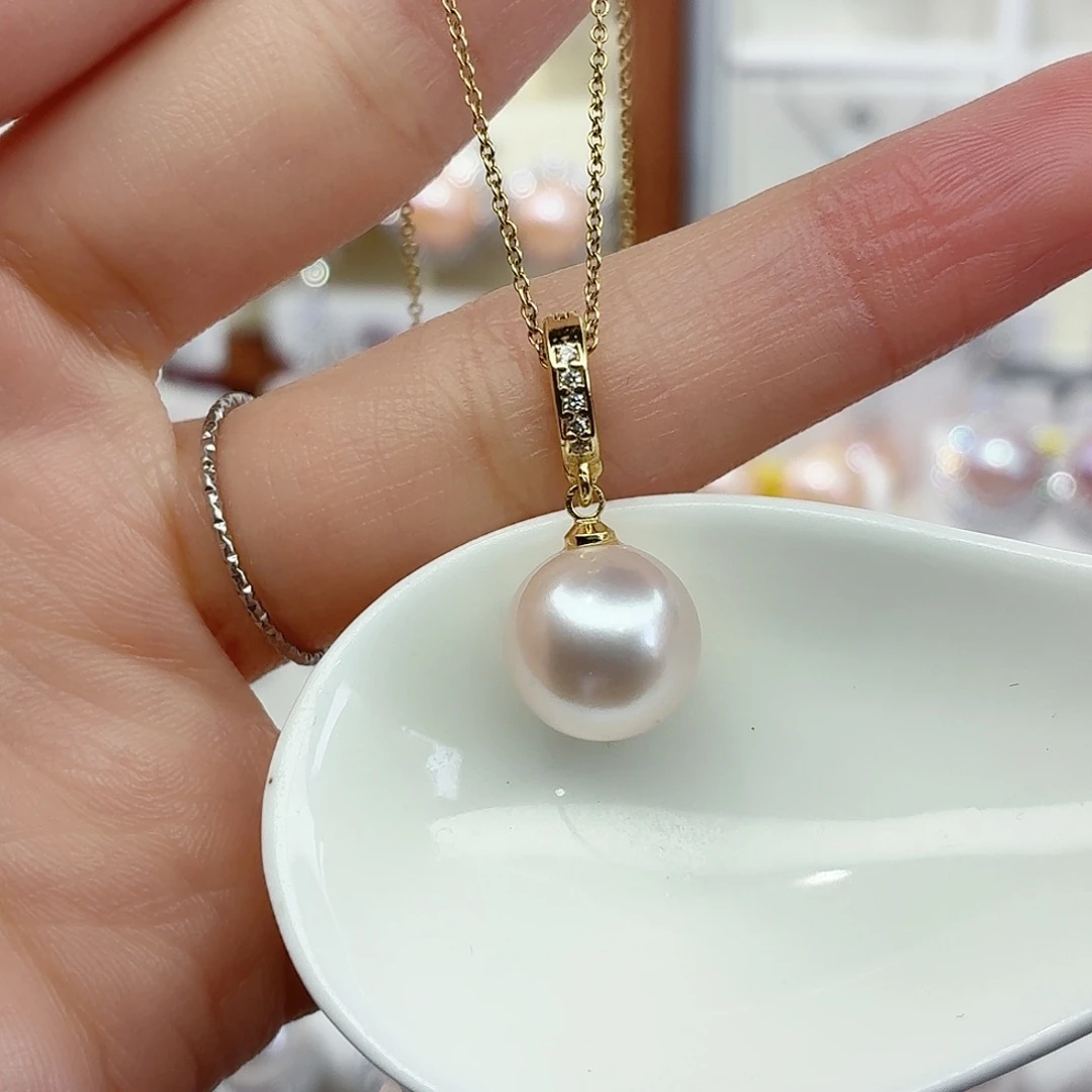 合金淡水珍珠颈饰F