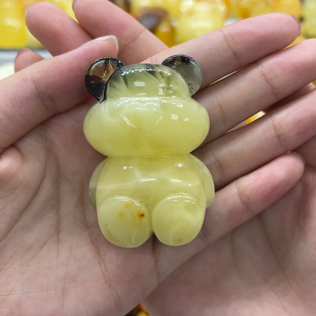 未镶嵌琥珀手链天然琥珀奥利奥小熊30克