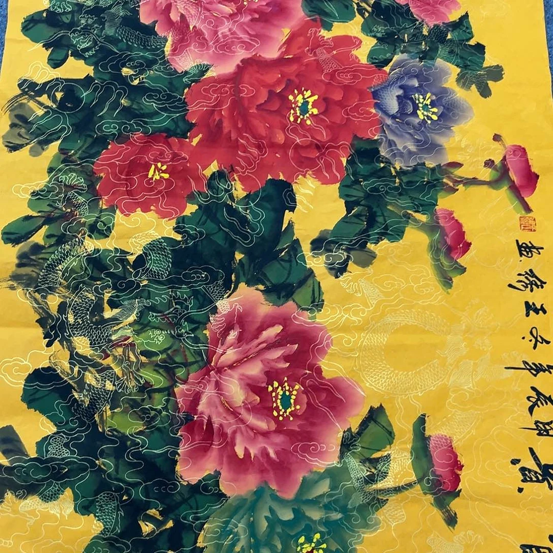 国画国画老师手绘作品