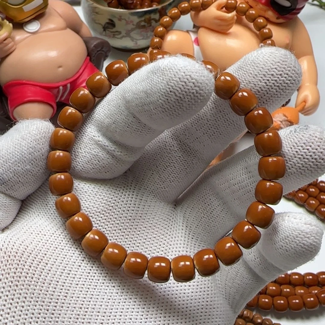 橄榄核手串/手链老挝核尖单圈8.0