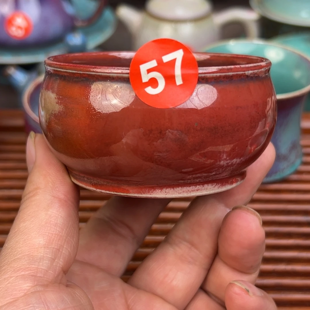 手工制作钧窑茶器