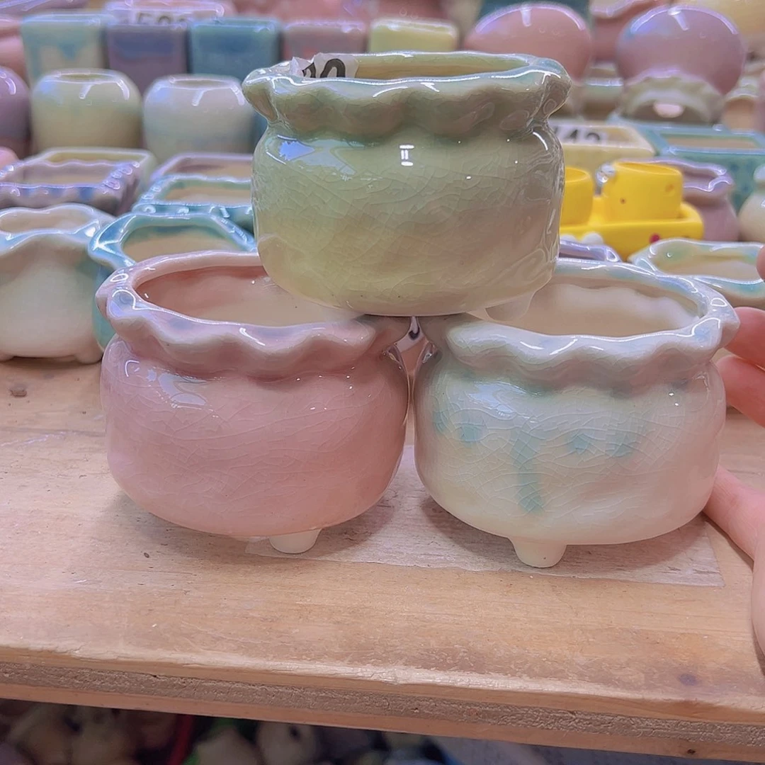 陶瓷花盆当场满12包邮