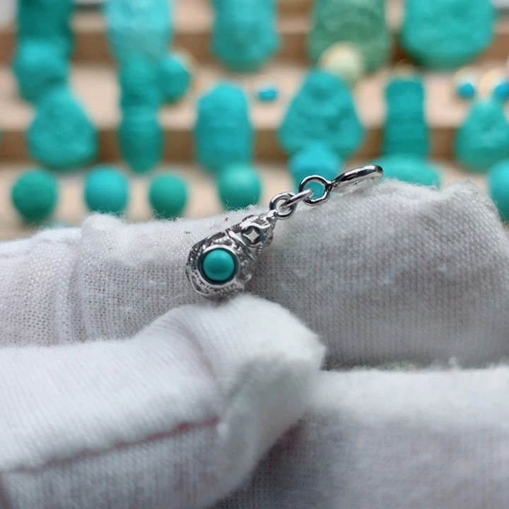 绿松石银S925镶嵌配饰