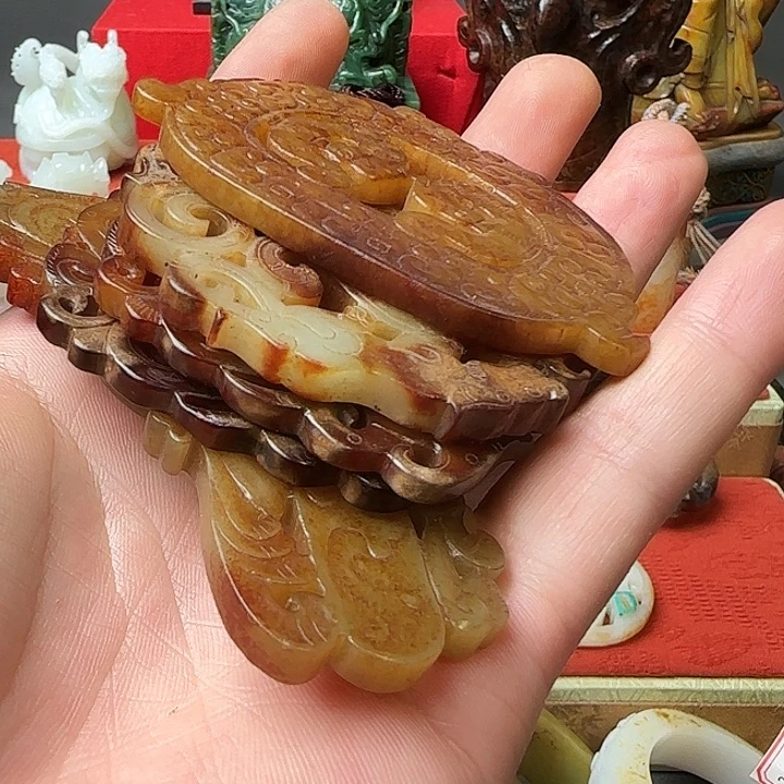 和田玉车挂未镶嵌