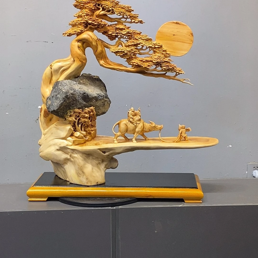 柏木（崖柏）木雕艺术作品欣赏