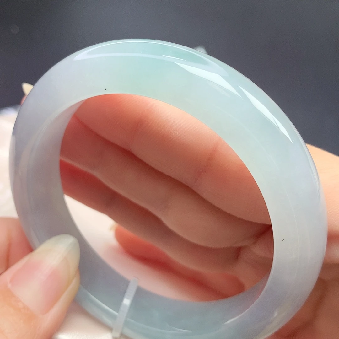 翡翠未镶嵌手镯55.6圈口