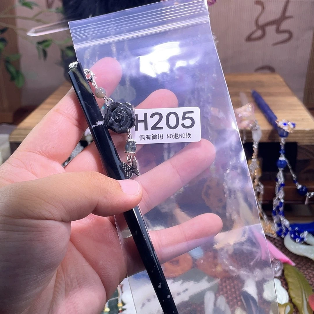 啦***！蛇纹石玉未镶嵌发饰