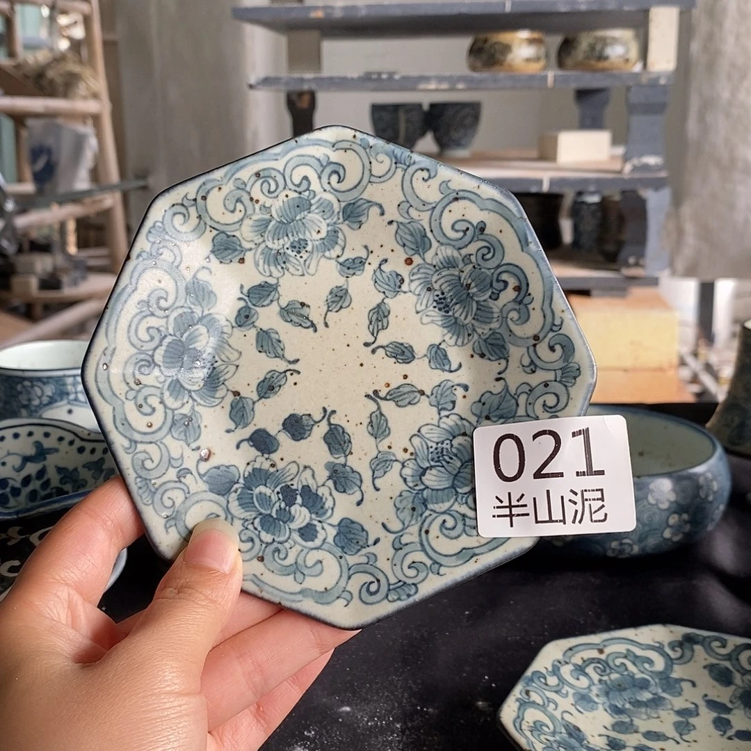 陶手工手绘青花高温陶瓷