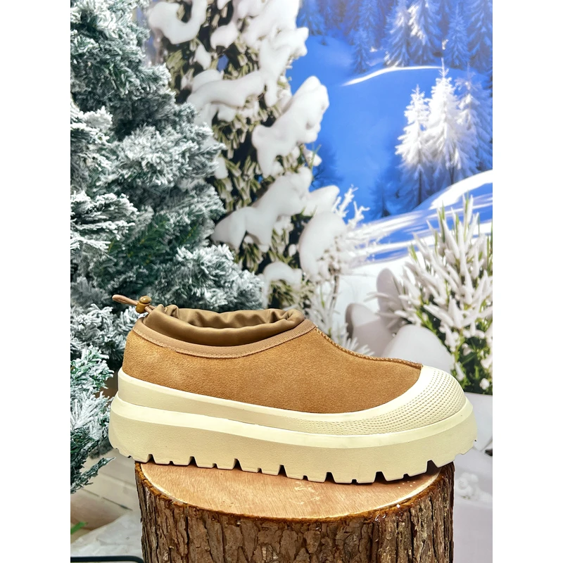 低帮-羊皮毛一体雪地靴-XX