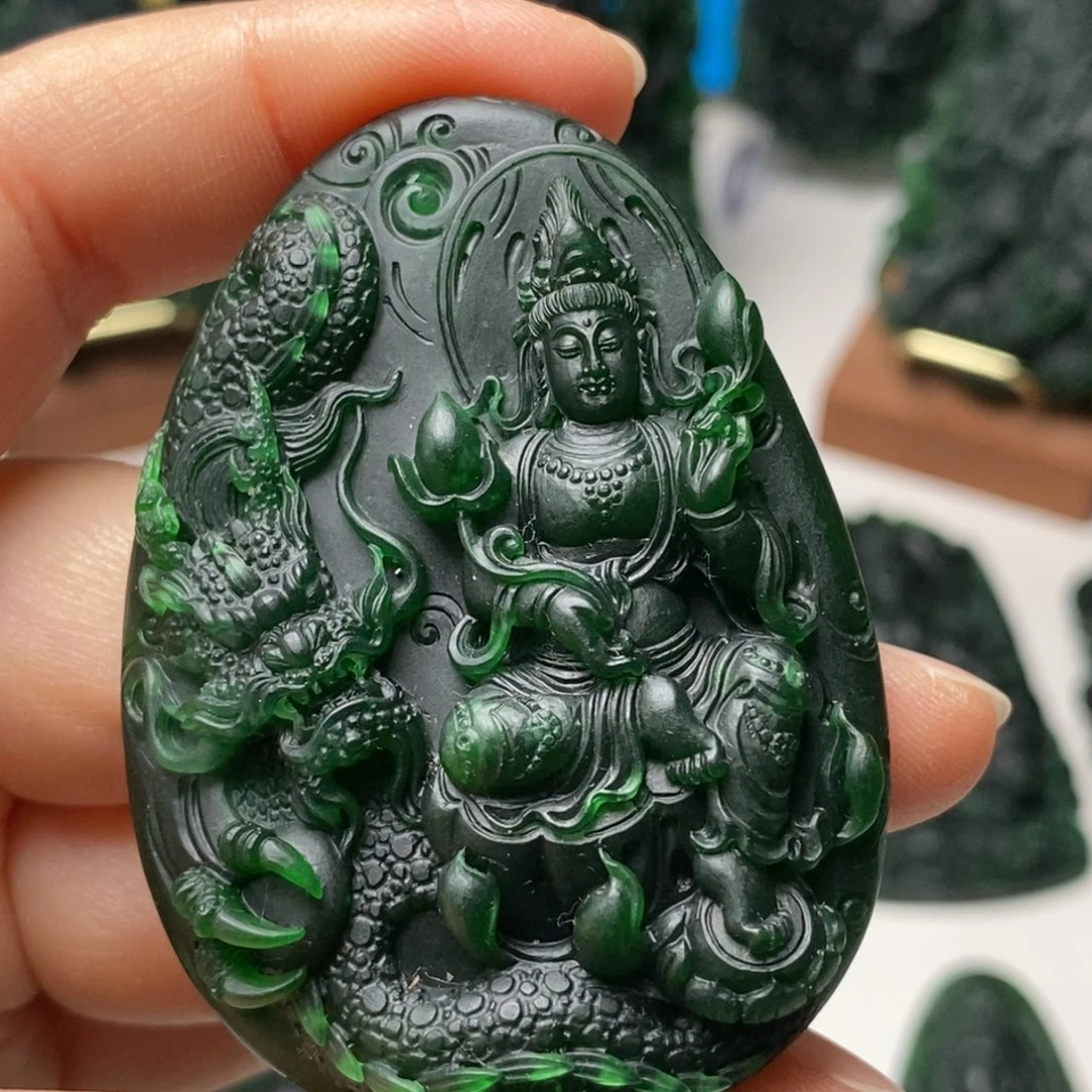 定制翡翠未镶嵌观音