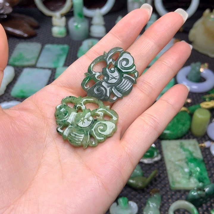 深***司翡翠挂件未镶嵌清