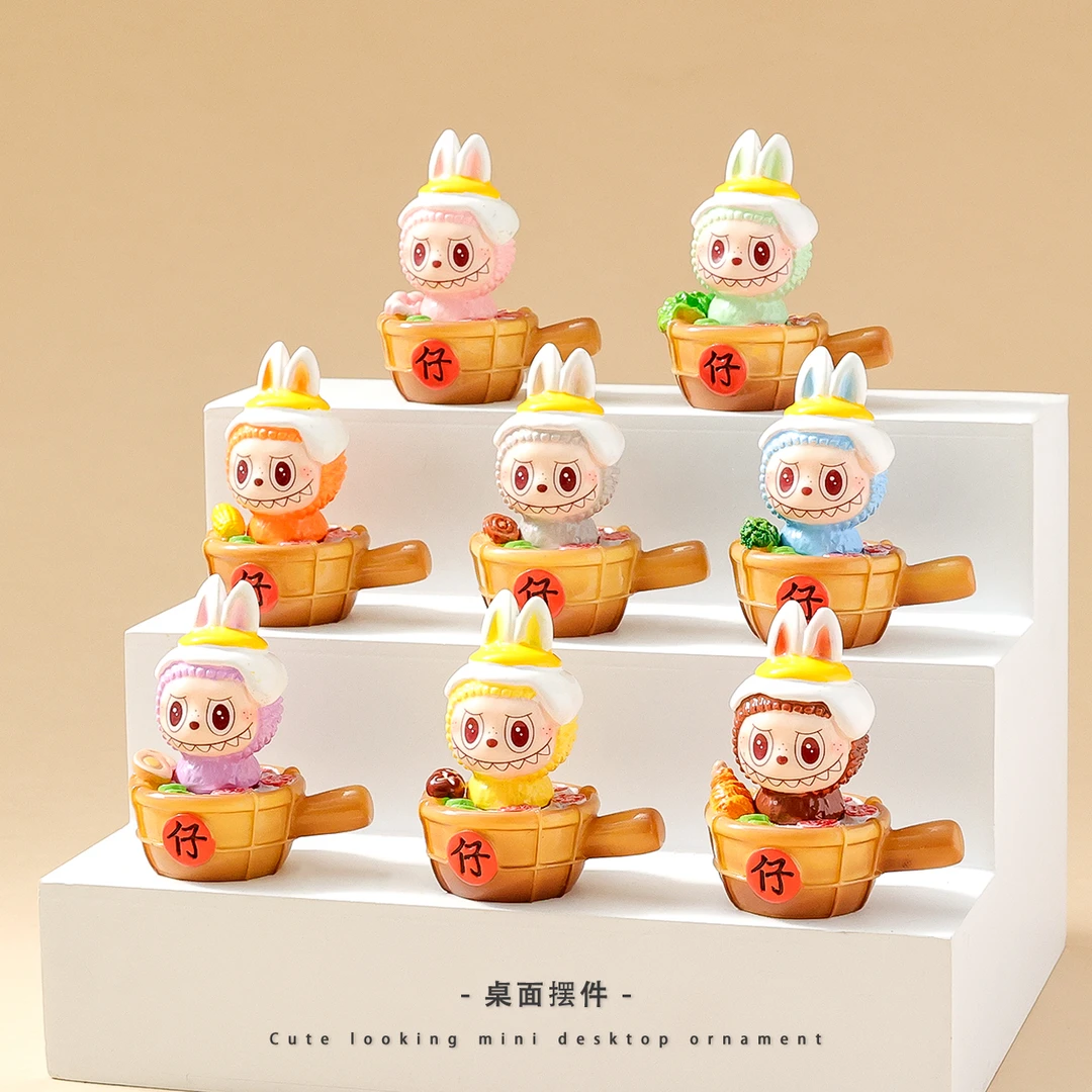 【九宫格直播拆】拉布布煲仔饭 DIY摆件 对对碰