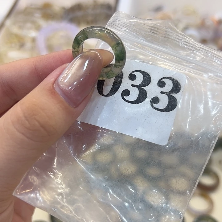 玛瑙/玉髓戒指合金33港7