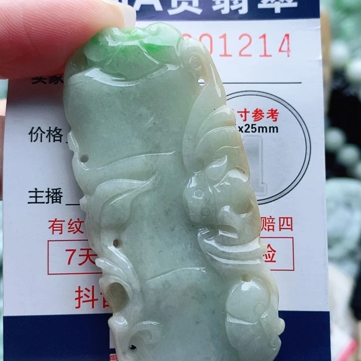 翡翠未镶嵌吊坠(不含链)