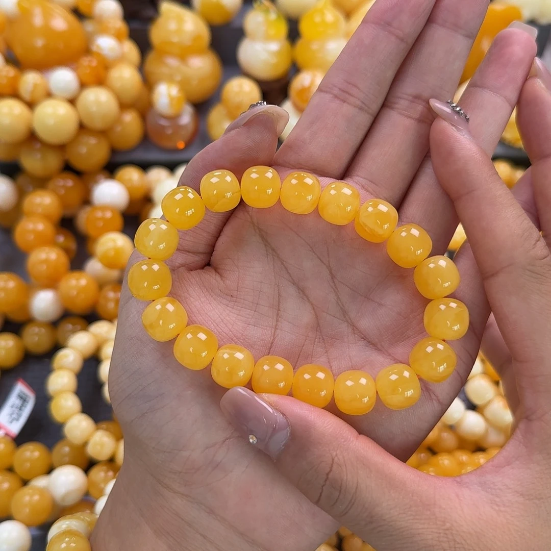 蜜蜡未镶嵌珠宝奇石同料12mm