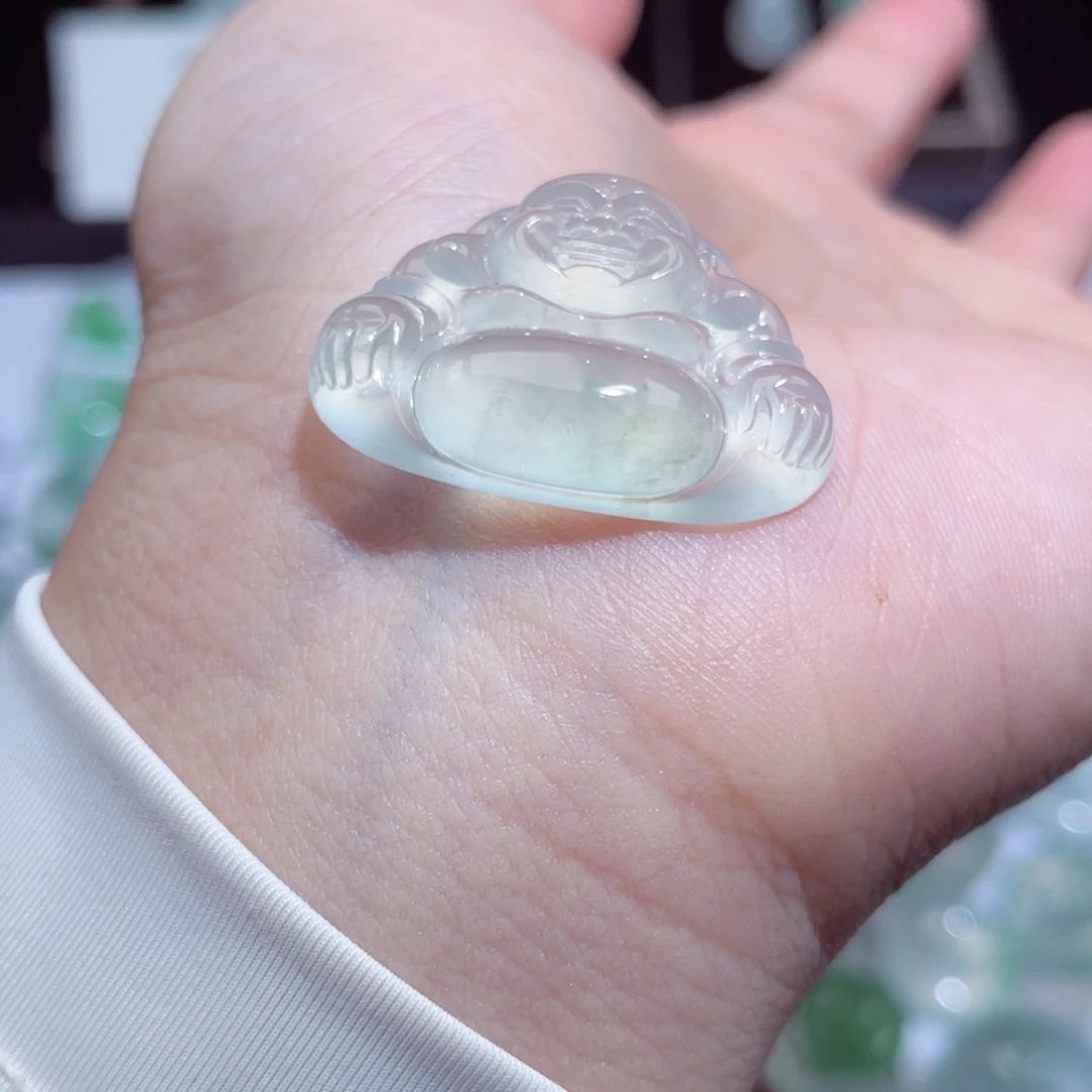 颈饰未镶嵌翡翠佛公