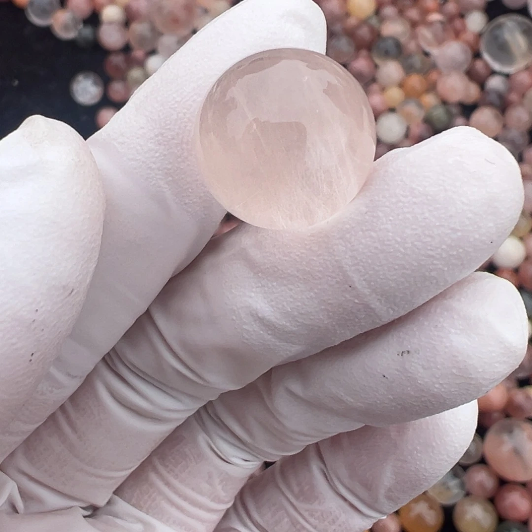 水晶兔毛单珠15.4mm定制打孔不退换未镶嵌月****9