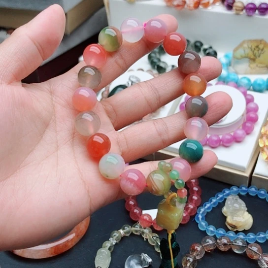 手链烟晶银S925镶嵌