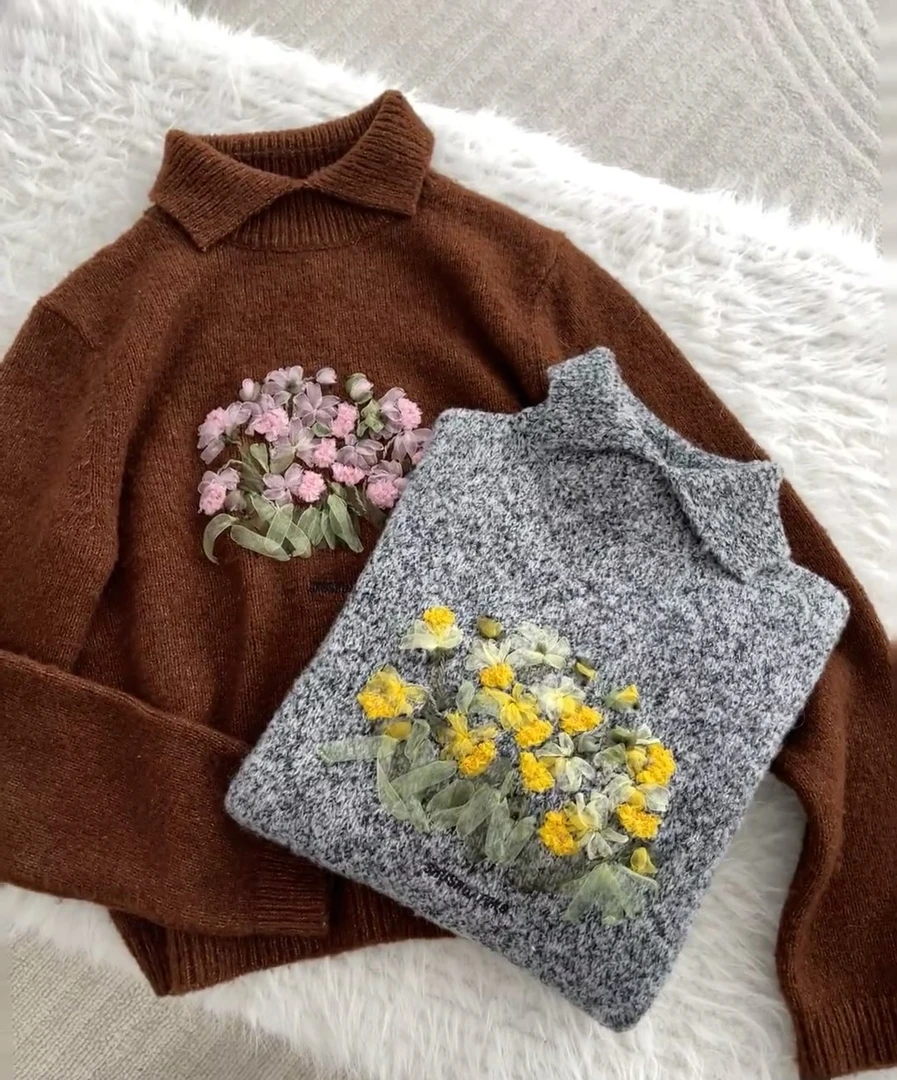 （551-600）秋冬日韩宽松慵懒风毛衣