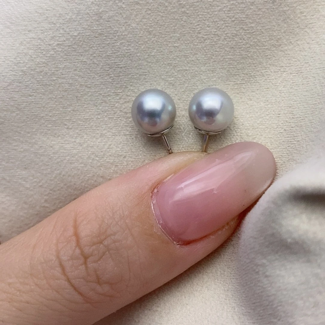 【闪购商品】银S925镶嵌海水珍珠耳饰