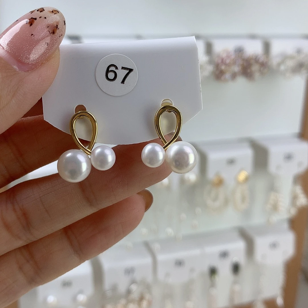 未镶嵌耳饰淡水珍珠