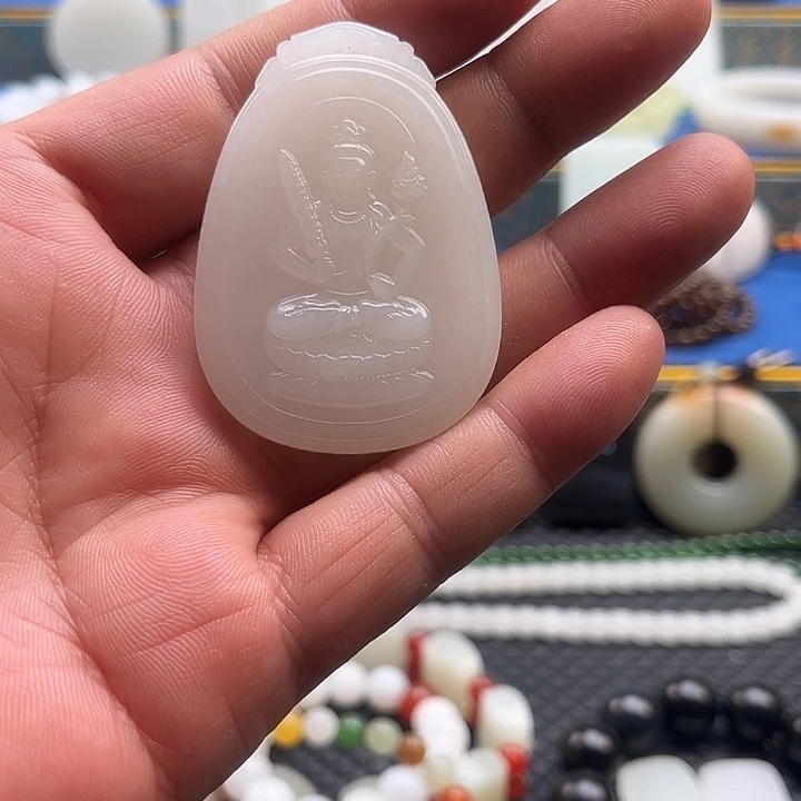 未镶嵌和田玉（白玉）挂件