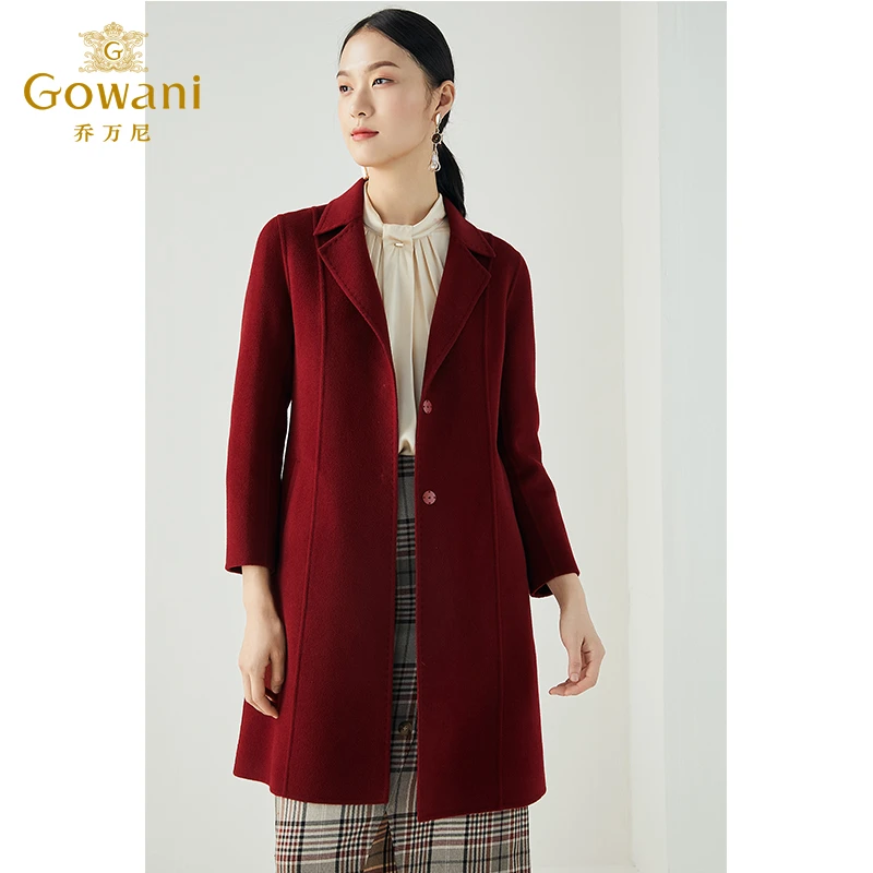 【高级羊绒】乔万尼冬新品商场同款商务高级感羊绒大衣ES4A345