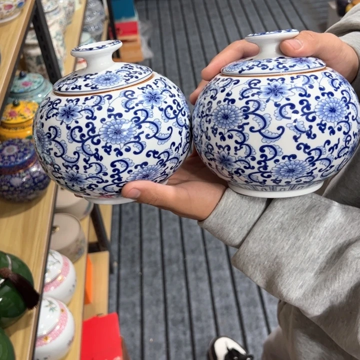 茶叶罐陶瓷家用储物罐轻微瑕疵品介意勿拍