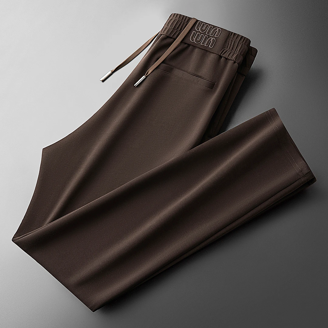 内米霍切秋冬轻奢空气层面膜雅赛尔运动裤子百搭男士直筒休闲卫裤