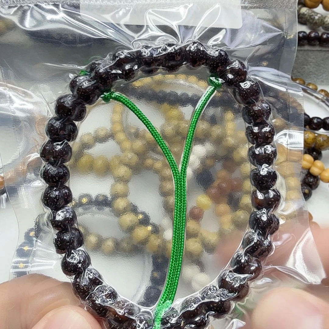 手串星月菩提9黑金星月菩提0.9屁桃手持